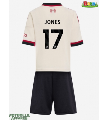 Liverpool Curtis Jones #17 Bortaställ Barn 2025-26 Kortärmad (+ Korta byxor)